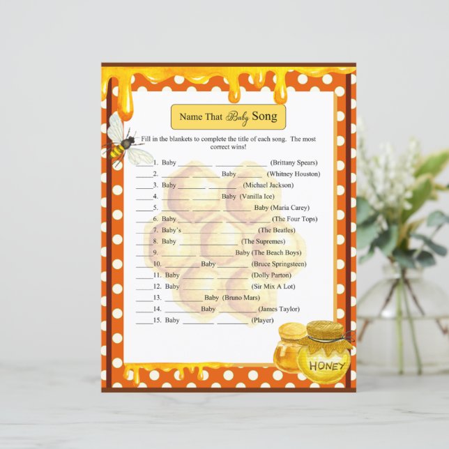 スイートハネビーベビーシャワーベビーソングゲーム (スタンド正面)