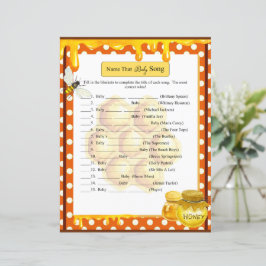 スイートハネビーベビーシャワーベビーソングゲーム