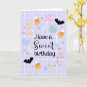 スイートハロウィン 誕生日 カード (黄色い花)