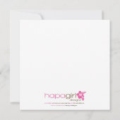 スイートハワイアンホヌベビーシャワー招待状スクエア 招待状 (裏面)