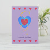 スイートハーツ フラット セーブ・ザ・デート カード (スタンド正面)