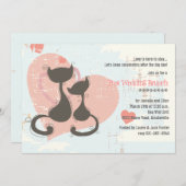 スイートハートネコの招待状 招待状 (正面/裏面)