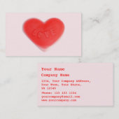 スイートハートピンクの名刺 名刺 (正面/裏面)