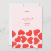 スイートハートピンク'Sweet sixteenパーティー'への招待 招待状 (裏面)