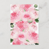 スイートハート赤ちゃんシャワーベビー用ブック エンクロージャーカード (裏面)