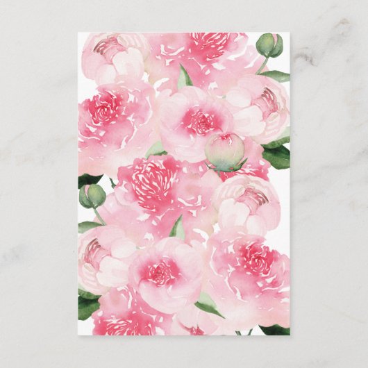 スイートハート赤ちゃんシャワーベビー用ブック エンクロージャーカード (裏面)