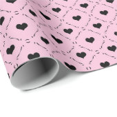 スイートハート ラティス ピンク ラッピングペーパー (ロールコーナー)
