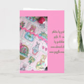 スイートバおもしろいニーイースターとグリーティングカード シーズンカード (裏面)