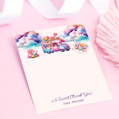 スイートバジェットキャンディーレーンキッドの誕生日シール サンキューカード