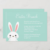 スイートバニーイースターパーティの招待状 招待状 (正面/裏面)