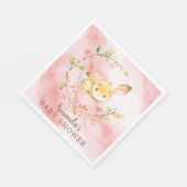 スイートバニーガールズベビーシャワー紙ナプキンス スタンダードランチョンナプキン (角)