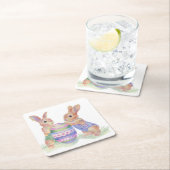 スイートバニーコースター スクエアペーパーコースター (インサイチュ)