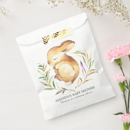 スイートバニーベビーシャワーバッグ フェイバーバッグ (封をした状態)