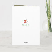 スイートバニーラビットおもしろい誕生日ソンアカスタムル カード (裏面)