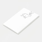 スイートバニーラビットキュート自然マンガアート ポストイット (アングル)