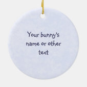 スイートバニーラビット – 水のカラー文字にスタイルを追加 セラミックオーナメント (裏面)
