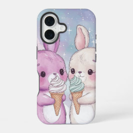 スイートバニー・ブリス - かわいいアニメのスマホケース iPhone 16ケース