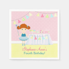 スイートバレリナカップケーキお祝い スタンダードカクテルナプキン