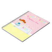 スイートバレリナカップケーキお祝い ノートブック (左側)