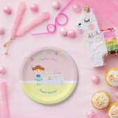 スイートバレリナカップケーキお祝い ペーパープレート (パーティー)