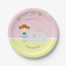 スイートバレリナカップケーキお祝い ペーパープレート