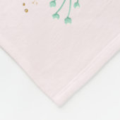 スイートバレリパーソナライズされたーナ フリースブランケット (角)