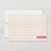 スイートバレリーナガールの誕生日サンキューカード サンキューカード (裏面)