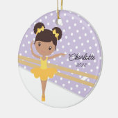 スイートバレリーナバレエダンスクリスマスセラミックコーン セラミックオーナメント (左)