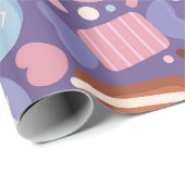 スイートバレンタインのトリートパターン ラッピングペーパー (ロールコーナー)