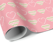 スイートバレンタインアーガイルハートタイル ラッピングペーパー (ロールコーナー)