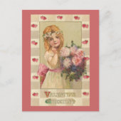 スイートバレンタインガールとフローラブケッツ(2) シーズンポストカード (正面)