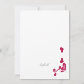 スイートバレンタインパーティの招待状 招待状 (裏面)