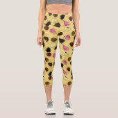 スイートバレンタイン – バレンタインデキャンディパターン カプリレギンス (正面)