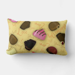 スイートバレンタイン – バレンタインデキャンディパターン ランバークッション