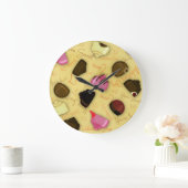 スイートバレンタイン – バレンタインデキャンディパターン ラージ壁時計 (ホーム)