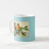 スイートバードヴィンテージはがきプリントマグコーヒーカップ コーヒーマグカップ (正面左)