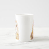 スイートバーンフクロウバード自然アート ボーンチャイナマグカップ (正面)