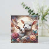 スイートパステルウォーターカラーラムバニーフラワーズ シーズンカード (スタンド正面)