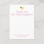 スイートパステルグリッタージュエリーディスプレイパッケージ 名刺 (裏面)