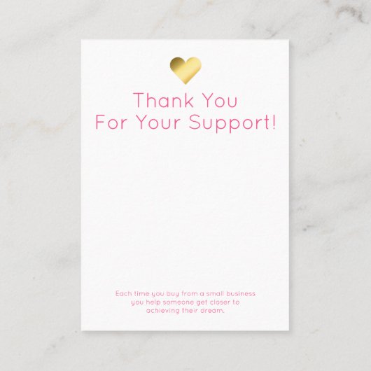 スイートパステルグリッタージュエリーディスプレイパッケージ 名刺 (裏面)