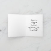 スイートパステルソフトピンクの雪片&クリスマスツリー ノートカード (内部)