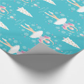 スイートパステルナツクラッカークリスマス ラッピングペーパー (角)