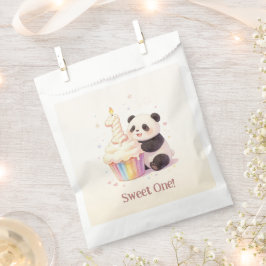 スイートパステルパンダ 赤ちゃんの1歳の誕生日 フェイバーバッグ
