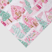 スイートパステルピンクジンガーブレッドビレッジクリスマス 薄葉紙 (詳細)