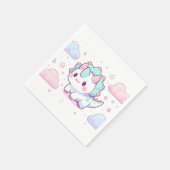 スイートパステル恐竜ベビーシャワー スタンダードカクテルナプキン (角)