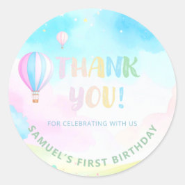 スイートパステル・オネダーランド1st誕生日のお願い ラウンドシール