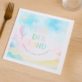 スイートパステルonederland水彩1st誕生日 スタンダードランチョンナプキン