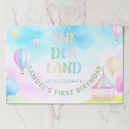 スイートパステルonederland水彩1st誕生日 ペーパーパッド