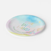 スイートパステルonederland水彩1st誕生日 ペーパープレート (アングル)