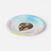 スイートパステルonederland水彩1st誕生日 ペーパープレート (アングル)